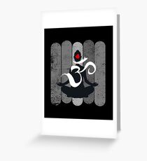 Yoga Poses - Zen Buddha Meditation Gift for Yoga Lovers - Spiritual Gifts Greeting Card