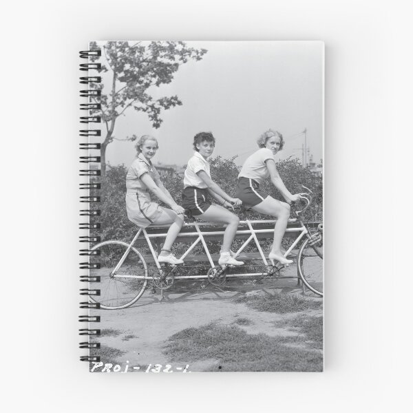 Item preview, Poster: Women Cyclists on Bicycle Built For Three designed and sold by Artcop's T-Shirt Emporium.