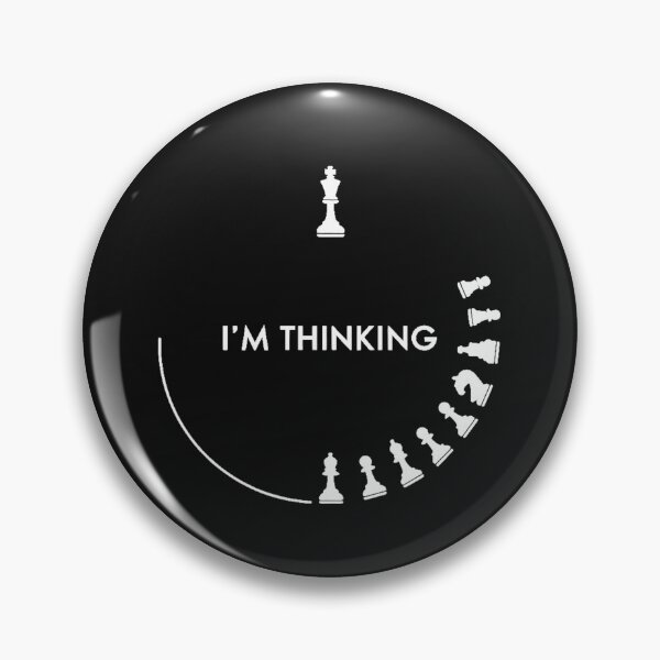 Item preview,  Modern Trendy I am Thinking chess Chess Player Chess Pieces designed and sold by SOUFIANE1991.