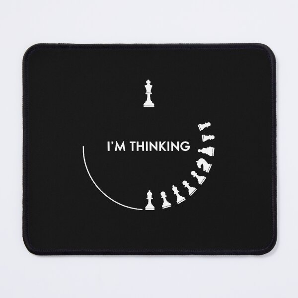 Item preview,  Modern Trendy I am Thinking chess Chess Player Chess Pieces designed and sold by SOUFIANE1991.