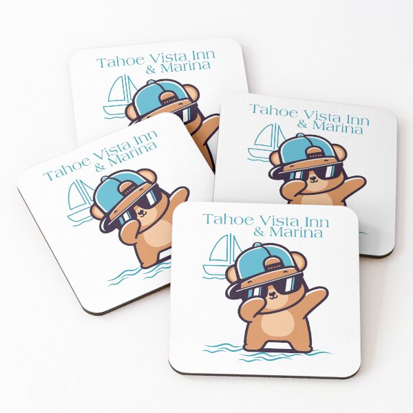 Item preview, BuBU Bear at the Tahoe Vista Inn & Marina-Kids Tee designed and sold by JellybeaKisses.