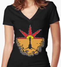 Solaire - Praise the Sun Women's Fitted V-Neck T-Shirt