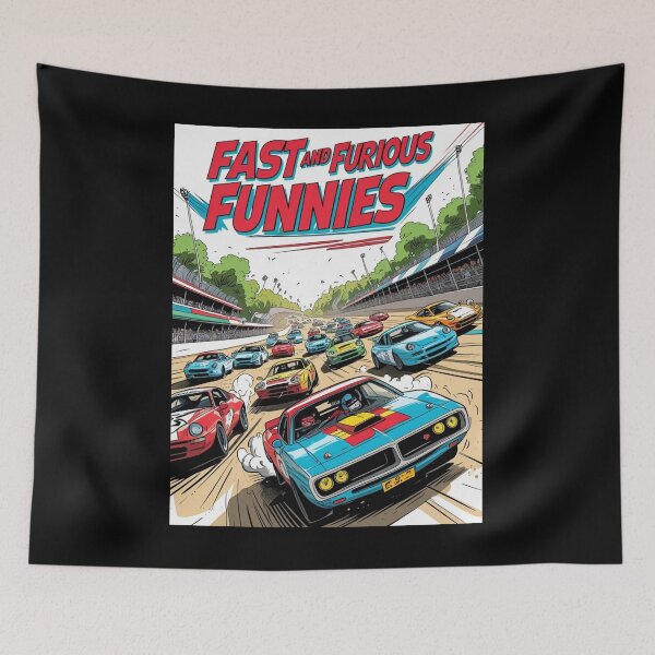 Item preview, Retro Racing Mayhem Comic Style Fast and Furious Cars designed and sold by BogskyShop.