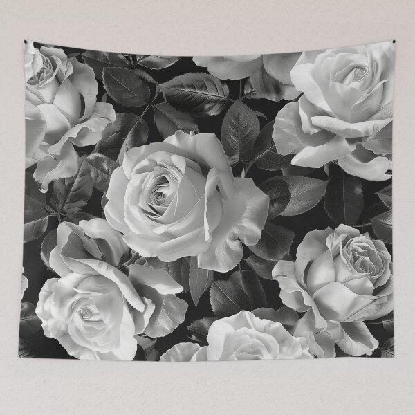 Item preview, Black and white roses designed and sold by Letteraddicted.