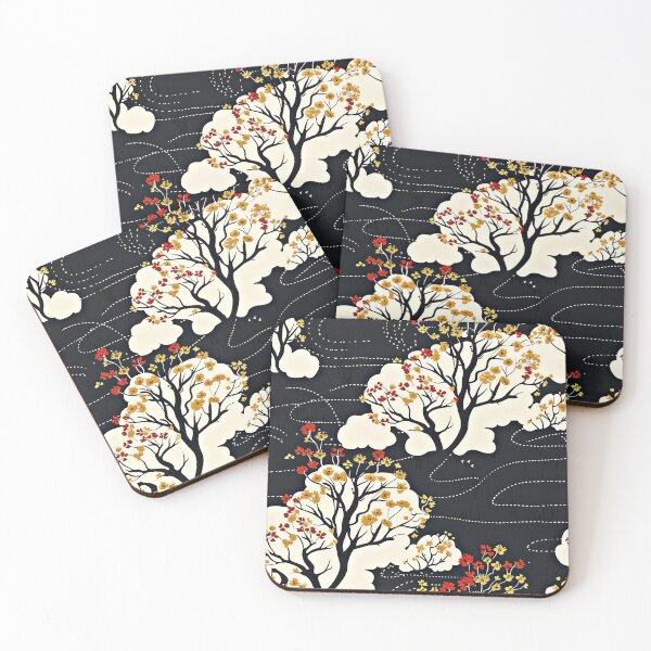 Item preview, Asian-Inspired Flowering Trees In Spring Abstract Art designed and sold by DEC02.