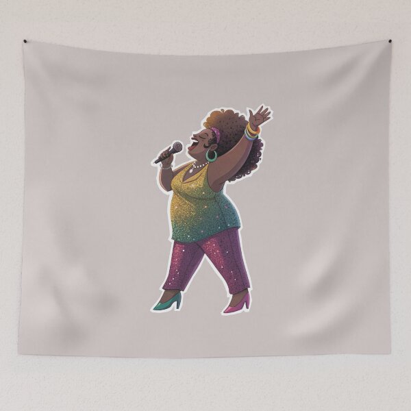 Item preview, Big Black Disco Diva aka Big Mama designed and sold by gayishdesign.