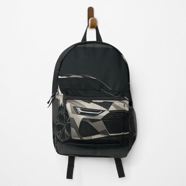 Item preview, Aggressive Sports Wagon Displayed With Abstract Camo On Dark Background designed and sold by RevUpDesign.