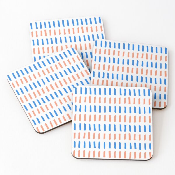 Item preview, Modern Minimalist Abstract Pattern, Painterly Paint Brush Strokes lines, Nordic colorful geometric design designed and sold by Natasha May Design.