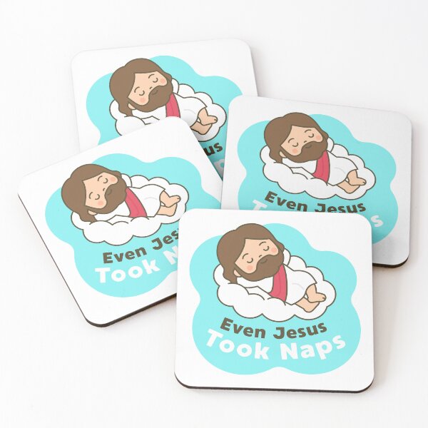 Item preview, Cute Sleeping Jesus on Cloud – "Even Jesus Took Naps" Funny Christian Rest Quote designed and sold by BibleProject.