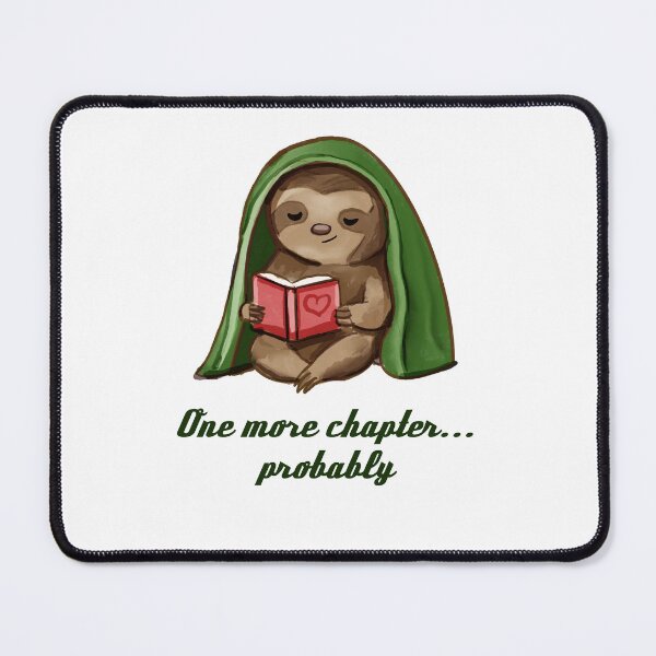 Item preview, Reading sloth with book and saying designed and sold by Lea-Cesca.