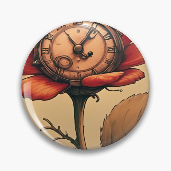 Item preview, The Last Petal of Time Steampunk Botanical Flower T-shirts Design designed and sold by coolcomonshirts.