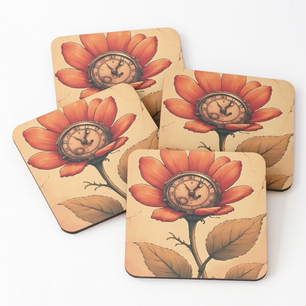 Item preview, The Last Petal of Time Steampunk Botanical Flower T-shirts Design designed and sold by coolcomonshirts.