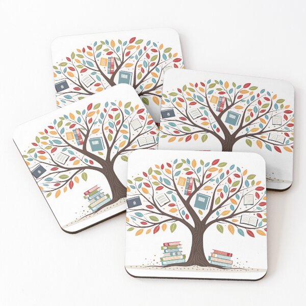 Item preview, a visual metaphor of a tree with branches made of books  designed and sold by elkuni.