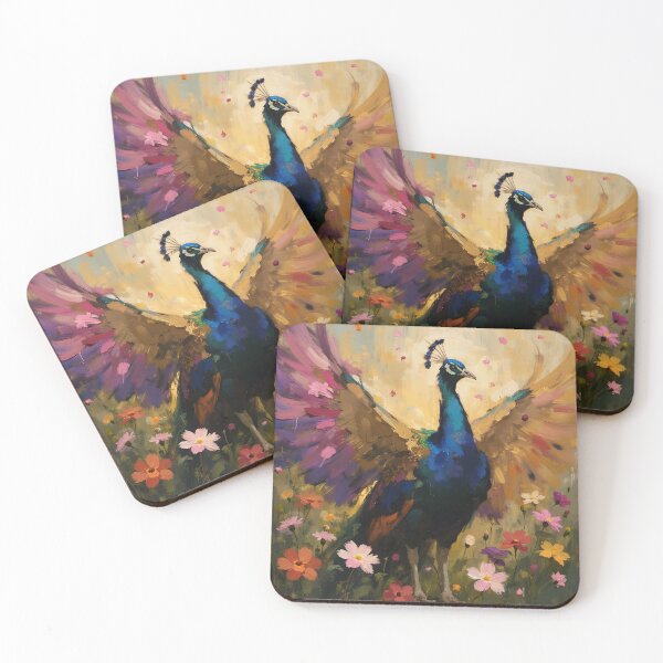 Item preview, Pavo real radiante en flor designed and sold by ARTYNest.store.