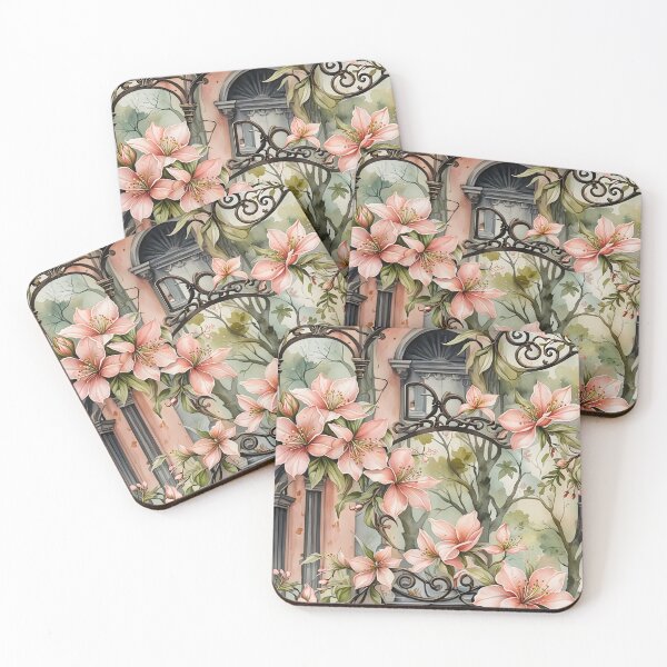 Item preview, Georgia Peach Floral Abstract Pattern designed and sold by Eclectic Monkey.