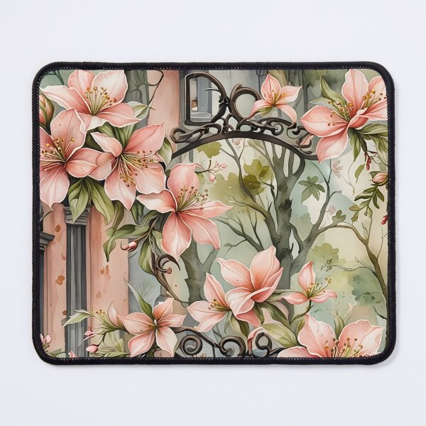 Item preview, Georgia Peach Floral Abstract Pattern designed and sold by Eclectic Monkey.