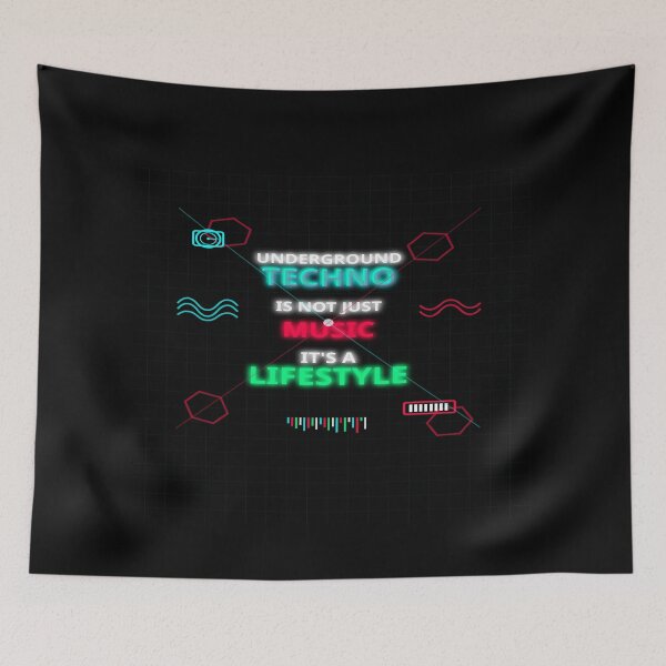 Item preview, UNDERGROUND TECHNO LIFESTYLE - Cyber Grid Design designed and sold by Pickmash.