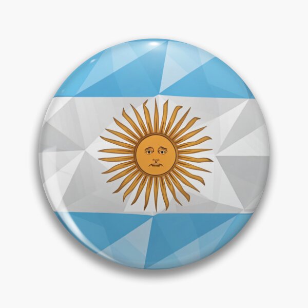 Item preview, argentina flag low poly  designed and sold by elkuni.