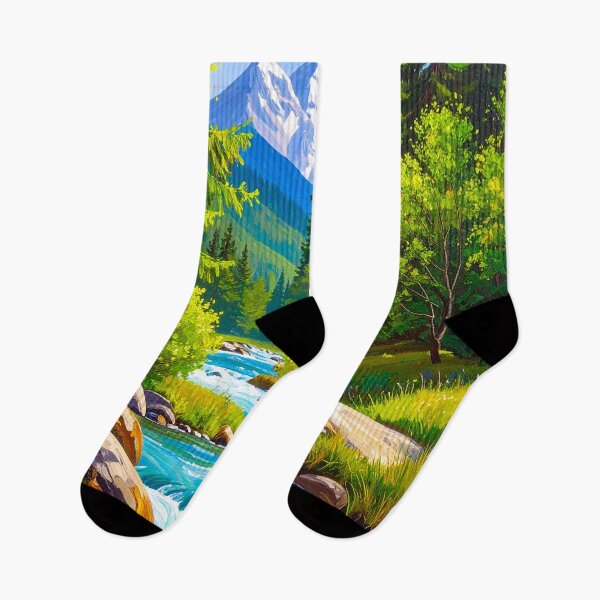 Item preview, River through the forest designed and sold by ArtFactoryAI.