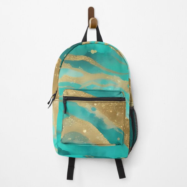 Item preview, Abstract Turquoise Gold designed and sold by BookCovered.