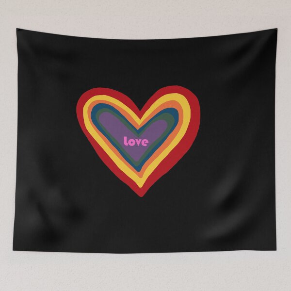 Item preview, Love On a Rainbow Heart designed and sold by RepeatCandy.