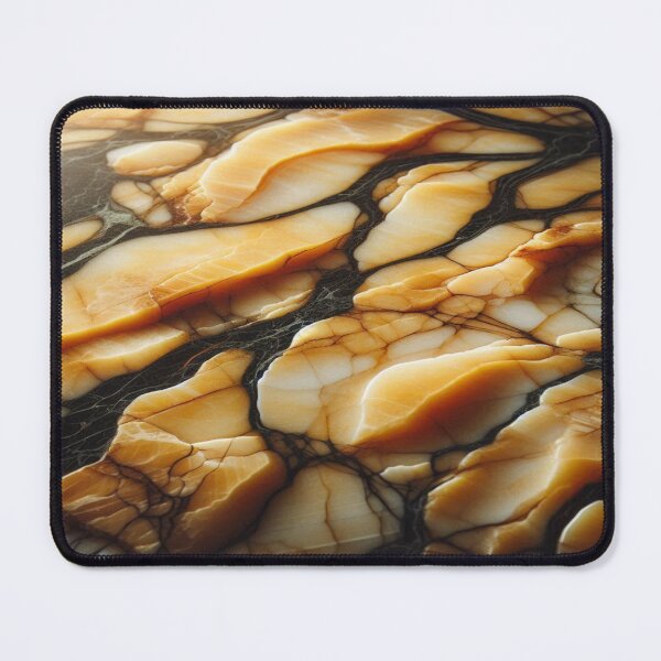 Item preview, Bold Yellow Marble with Black Veins – Rough Textured Stone Pattern Design designed and sold by nigejohn.