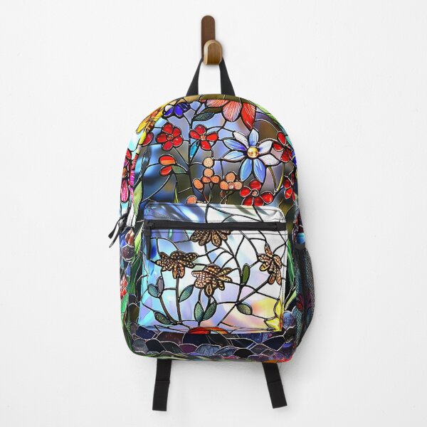 Item preview, stained glass style, wildflowers, floral designed and sold by ArtbyJustis.
