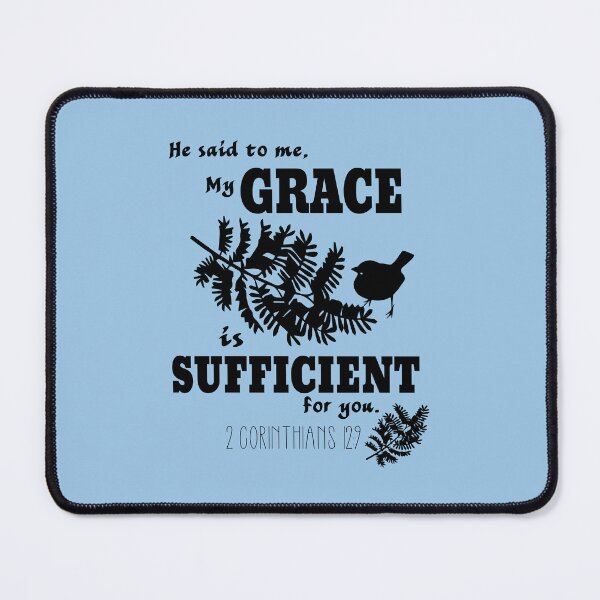 Item preview, Corinthians 12:9 Bible Verse design designed and sold by EdifiedExpressions.