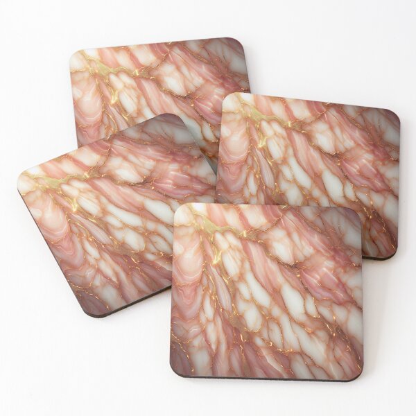 Item preview, Elegant Pink Marble with Gold Veins – Luxurious Marble Pattern Design designed and sold by nigejohn.