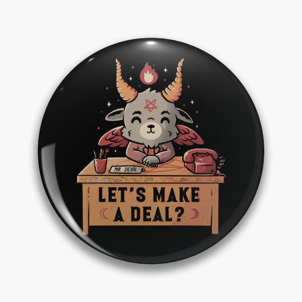 Item preview, Let’s Make a Deal Funny Cute Evil Baphomet designed and sold by EduEly.