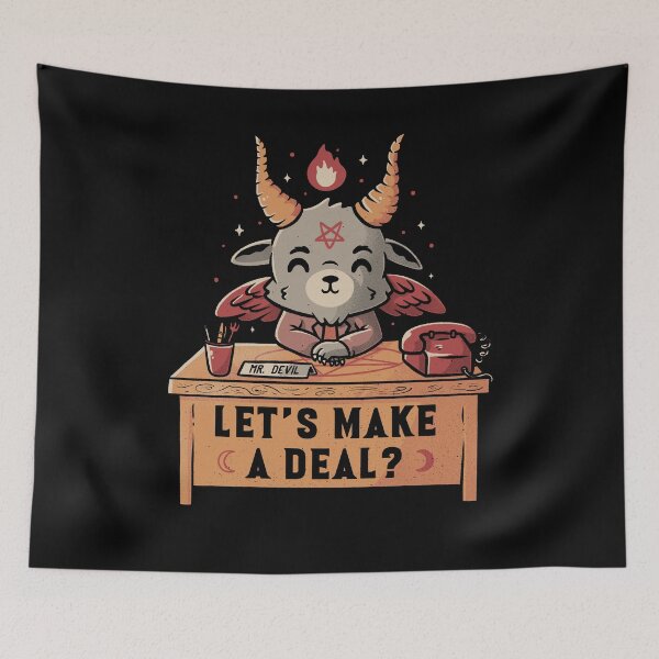 Item preview, Let’s Make a Deal Funny Cute Evil Baphomet designed and sold by EduEly.