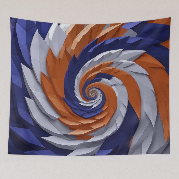 Item preview, Colorful Abstract Fibonacci Art 38 designed and sold by Vicky Brago-Mitchell®.