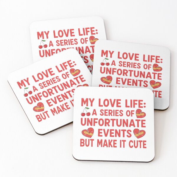 Item preview, My Love Life: A Series of Unfortunate Events But Make It Cute – Kawaii Heartbreak Digital Art designed and sold by AnnDesignStudio.