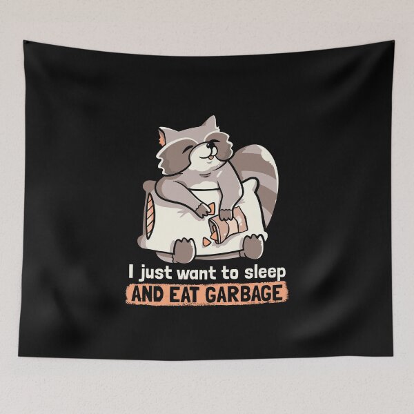 Item preview, Dormir y comer basura: lindo y divertido regalo designed and sold by EduEly.