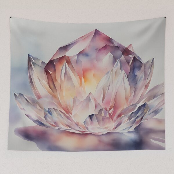 Item preview, Glowing Pink Crystal Flower designed and sold by CalmnessbyChoice.