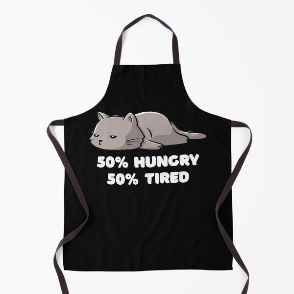 Item preview,  50% Hungry 50% Tired Funny Cute Lazy Cat Gift designed and sold by EduEly.
