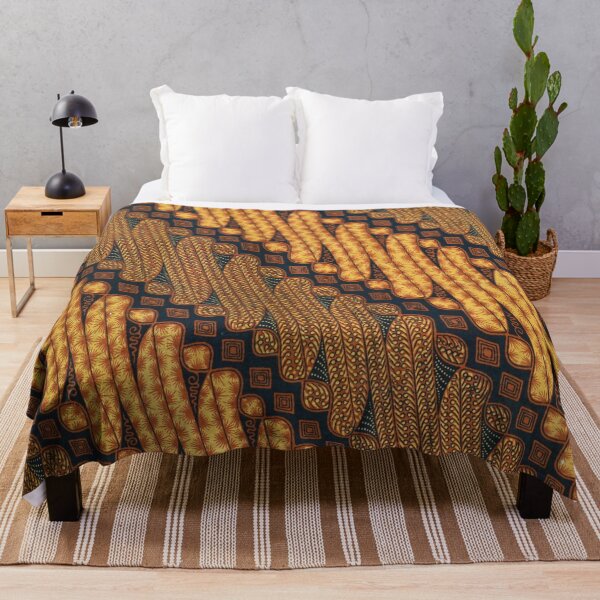 Item preview, Indonesian Malaysian Batik Design Pattern Southeast Asia: Golden Harmony designed and sold by holaitssher.