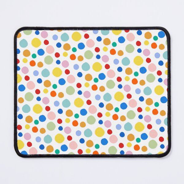 Artikelvorschau, Bunte Kreise, modernes minimalistisches geometrisches Muster, abstrakte, klare, malerische Pinselstriche, nordisches, buntes geometrisches Design entworfen und verkauft von Natasha May Design.