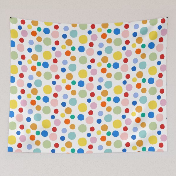Item preview, Colorful Circles, Modern Minimalist Geometric Pattern, Abstract Cleam Painterly Paint Brush Strokes lines, Nordic colorful geometric design designed and sold by Natasha May Design.