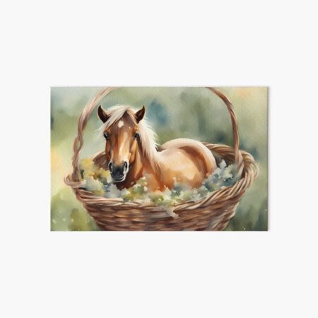 Item preview, Horse in Basket designed and sold by BookCovered.