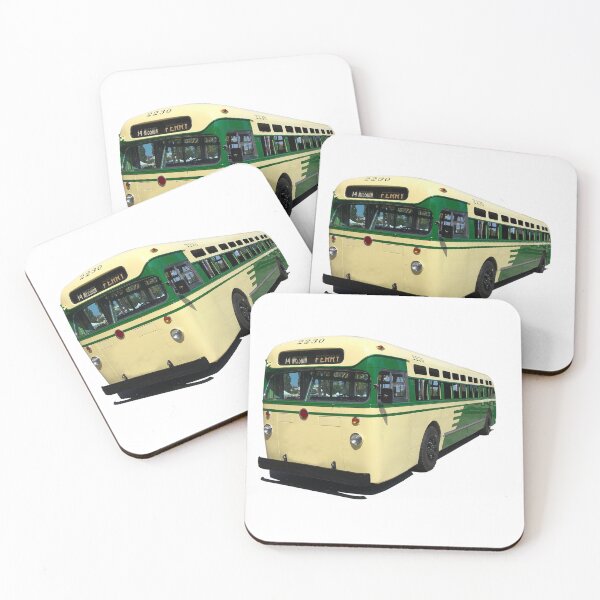 Item preview, 1950s Muni Bus San Francisco Municipal Railroad Transit designed and sold by PIXEL POP DESIGNS - Beyond the Norm!.