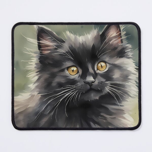 Item preview, Black Fluffy Kitten designed and sold by CalmnessbyChoice.