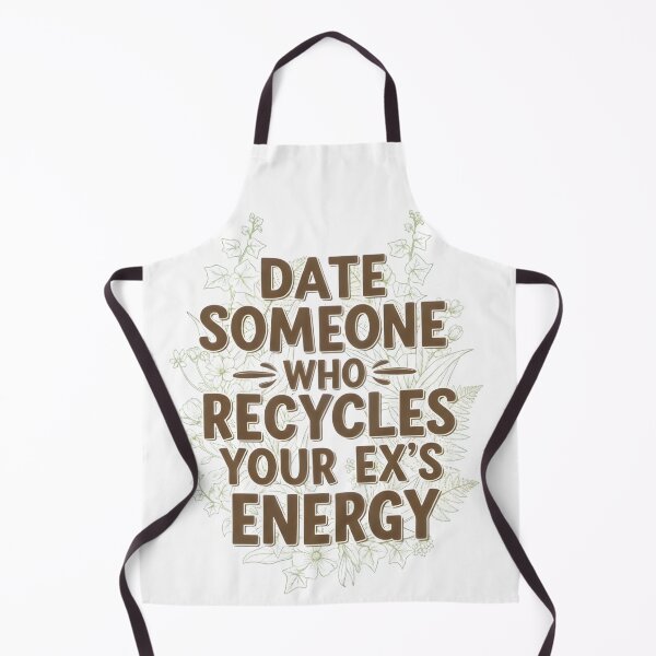 Item preview, Date Someone Who Recycles Your Ex's Energy - Sustainable Love Quote Sticker designed and sold by AnnDesignStudio.