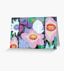 Mexico Floral Pattern Greeting Card
