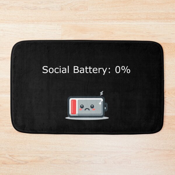 Item preview, Running on Empty – Relatable Battery Mood for the Overwhelmed designed and sold by Confuzz1ed.