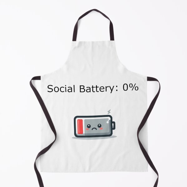 Item preview, Social Battery Low – Funny Dead Battery Aesthetic for Introverts designed and sold by Confuzz1ed.