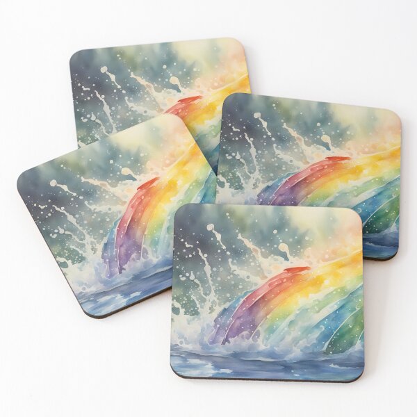 Item preview, Bright Rainbow Lake Splash designed and sold by CalmnessbyChoice.