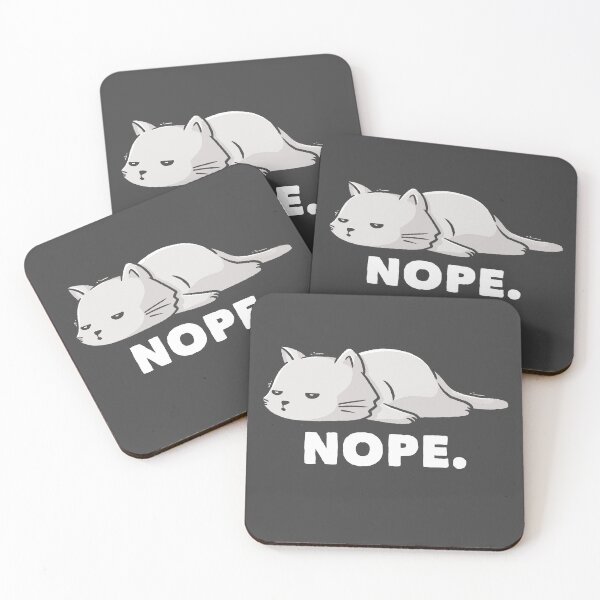 Item preview, Nope Funny Cute Lazy Cat Gift designed and sold by EduEly.
