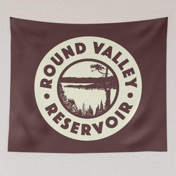 Item preview, Round Valley Reservoir Vintage Circle designed and sold by deadmansupplyco.