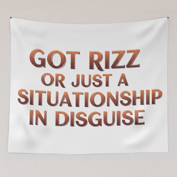 Item preview,  Got Rizz Or Just A Situationship In Disguise - Modern Dating Reality Check Sticker designed and sold by AnnDesignStudio.